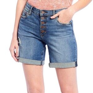 Kut From The Kloth High Rise Boyfriend Denim Shorts